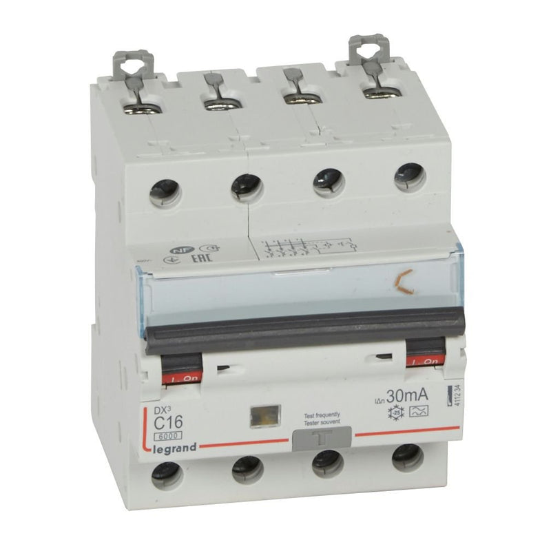Legrand - Kombination FI-Schalter/Leitungsschutzschalter FI/LS-Schalter Legrand 411234 C-Charakt., 16A, 6kA