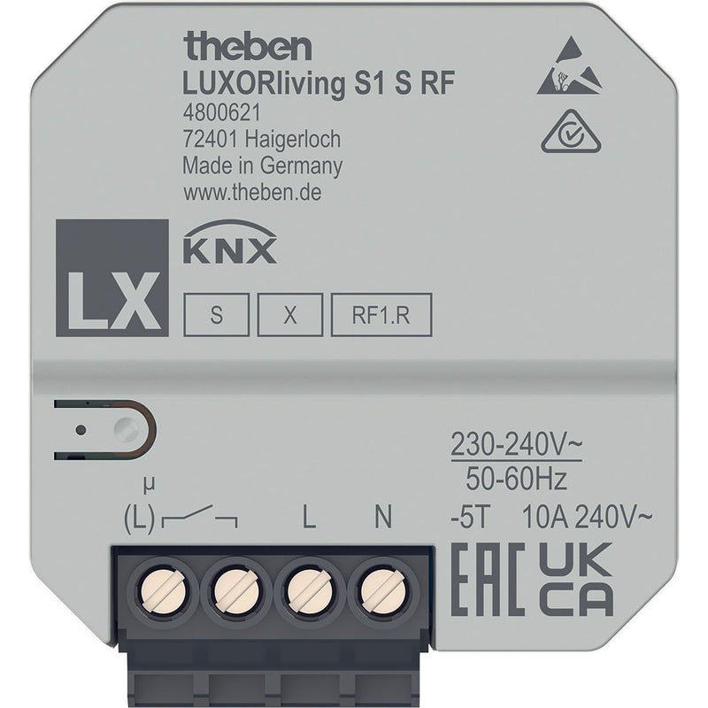 Theben - Bussystem-Schaltaktor Funk-Schaltaktor LUXORliving S1 S RF 1-fach