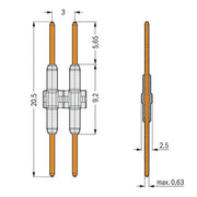 WAGO - Zubehör/Ersatzteile für Klemmen Verbindungselement 2059-901/021-000 Maß 3mm,1-polig,ws − 1500 Stück