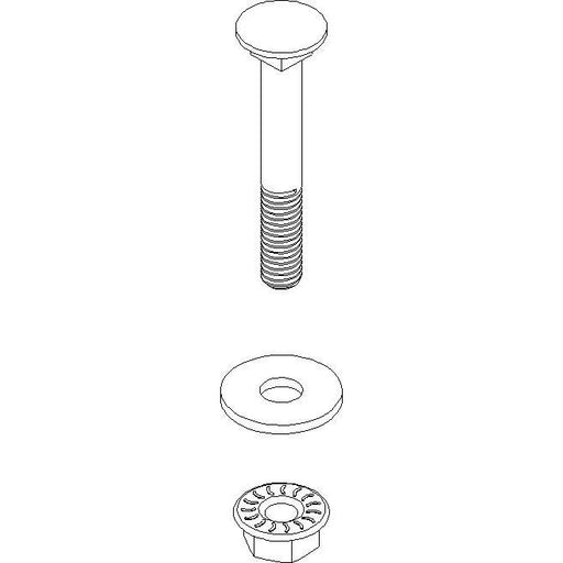 Niedax - Maschinenschraube/Bolzen Flachrundkopfschr. FLDM 6X45 E3 − 50 Stück