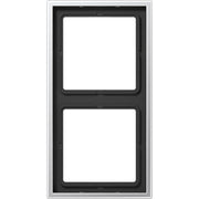 Jung - Abdeckrahmen Rahmen 2-fach alu AL 2982 waage/senkrecht