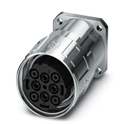 Phoenix Contact - Rundsteckverbinder, feldkonfektionierbar (Industriesteckverbinder) Gerätesteckverbinder SM-5ES1N8AY000S Vorderwand