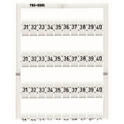 WAGO - Klemmenmarkierung WMB-Bezeichnungssystem 793-5505 W:31-40 je(10x)