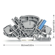 WAGO - Durchgangs-Reihenklemme 2-Leiter-Durchgangsklemme 2007-8801/043-000 6mm² − 20 Stück