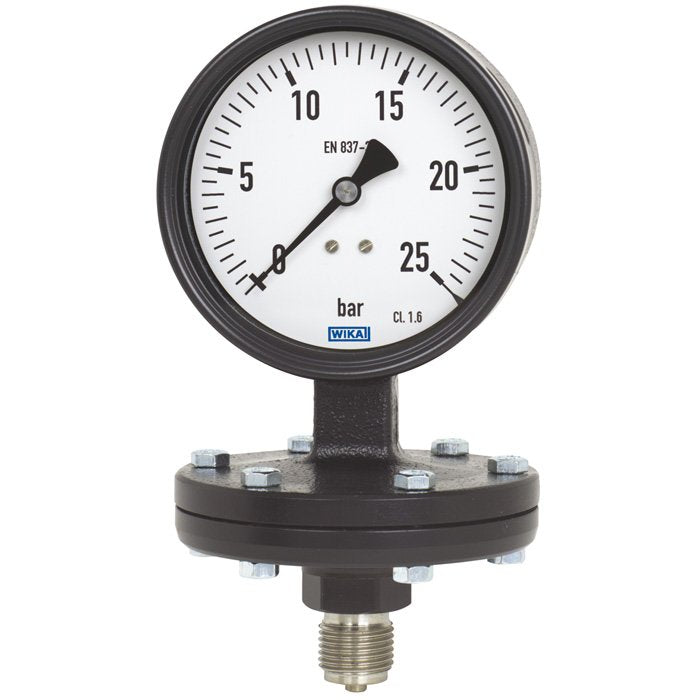 Wika Wiegand - Membranmanometer Plattenfedmano 422.12.160 9032940 Graug-1/+1,5barG1/2B