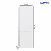 Bomann DA - Kühl-/Gefrierkombination Kühl/Gefrierkombi KG 184.1 ws 180cm,264L − 2 Stück