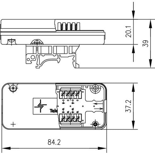 Telegärtner - Kommunikationstechnik-Adapter Verbindungsmodul Cat.7A 100023277 VM8 - 8