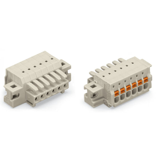 WAGO - Kabelsteckverbinder für Leiterplattensteckverbinder 1-Leiter-Federleiste 2734-109/031-000 Push-inCAGECLAMP,lgr − 50 Stück