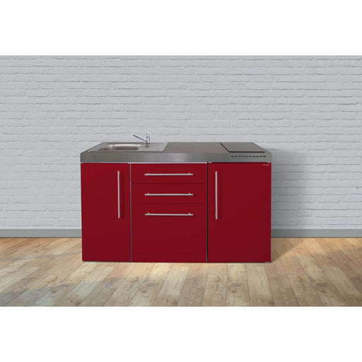 Stengel - Mini-Küche Miniküche Premiumline MPGSBR150GSGKFreBli Bordeauxrot