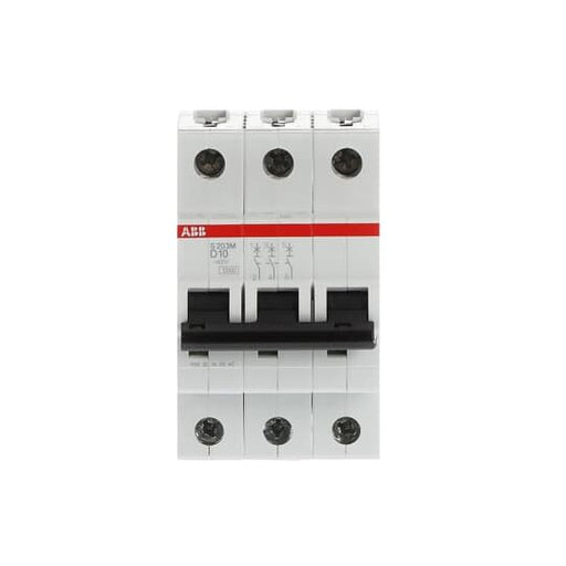 ABB Stotz S&J - Leitungsschutzschalter Sicherungsautomat S203M-D10 10 kA, 10 A, 3P