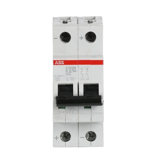 ABB Stotz S&J - Leitungsschutzschalter Sicherungsautomat S202M-K0,75UC 10kA 0,75A K 2p