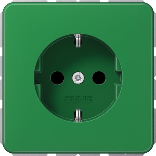 Jung - Steckdose SCHUKO-Steckdose 16A 250V CD 1520 BFKI GN m.Berührungsschutz