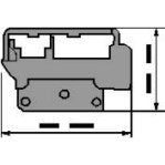 Krüger-Werke - Hauptleitungsklemme Schienenhalter DSPBO.PI − 10 Stück