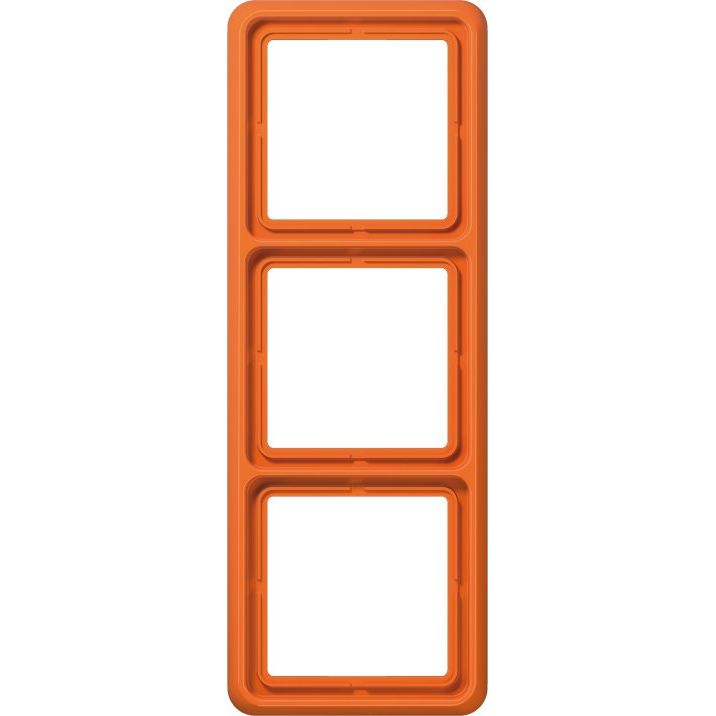 Jung - Abdeckrahmen Rahmen 3-fach orange CD 583 WU O waage/senkrecht