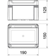 OBO Bettermann - Installationskleinverteiler Kleinverteiler SDB 03L PC o. Klemml., für 3 TE