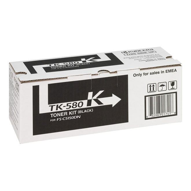 Kyocera - Verbrauchsmaterial für Telefax/Drucker/MFC Lasertoner TK-580K sw 3.500 Seiten,schwarz