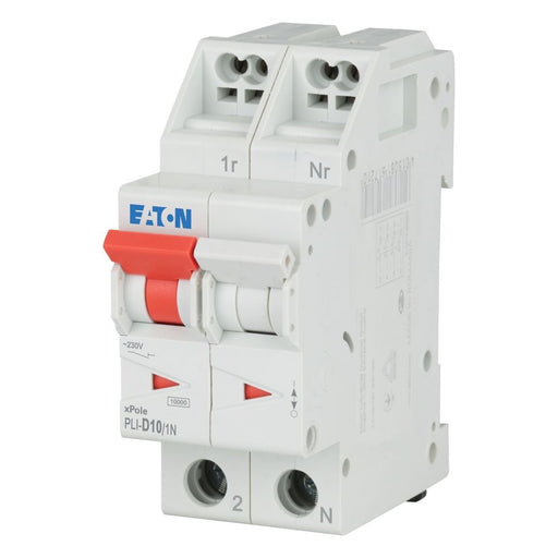 Eaton - Leitungsschutzschalter PLI-D10/1N D 10A, 1p+N Steckkl