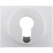 Berker - Abdeckung/Bedienelement für Installationsschalterprogramme Zentralstück Alu 15057003 f. Schlüsselschalter