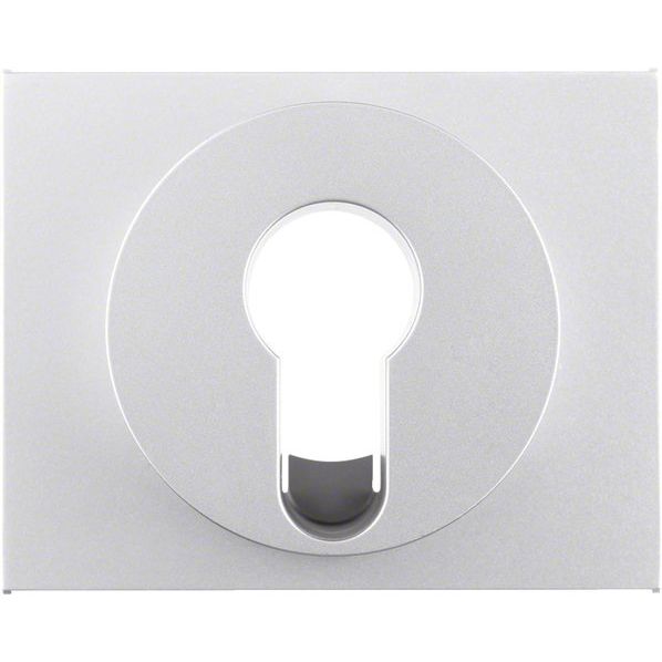 Berker - Abdeckung/Bedienelement für Installationsschalterprogramme Zentralstück Alu 15057003 f. Schlüsselschalter
