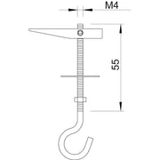 OBO Bettermann - Kippdübel 457 M4x55 G vz