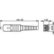 Telegärtner - LWL-Steckverbinder STX IP20 SC-Stecker 100007584 POF − 2 Stück