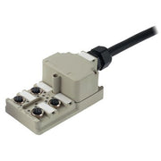 Weidmüller - Passiver Sensor-/Aktor-Verteiler (mit Leitung) Sensor Aktor Verteiler SAI SAI-4-MF 5P PUR 10M