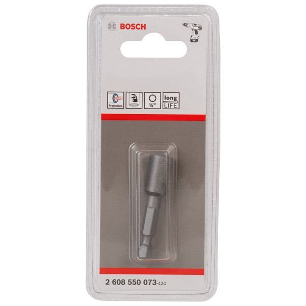 Bosch - Steckschlüssel Steckschlüssel, 50 mm x 2608550073 1/4-Zoll, mit Magnet