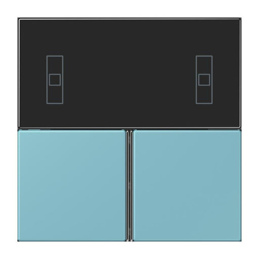 Jung - Abdeckung/Bedienelement für Installationsschalterprogramme Tastensatz 3fach LC 4093 TSA 213 ceruleen moyen
