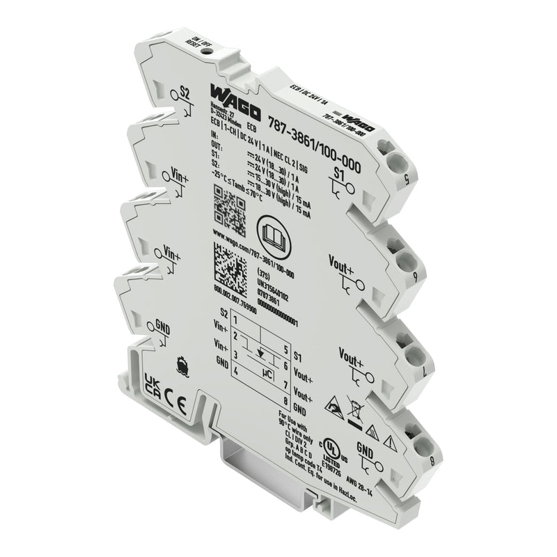 WAGO - Stromüberwachungsgerät Schutzschalter elektroni. 787-3861/100-000 1-kanalig 24V DC