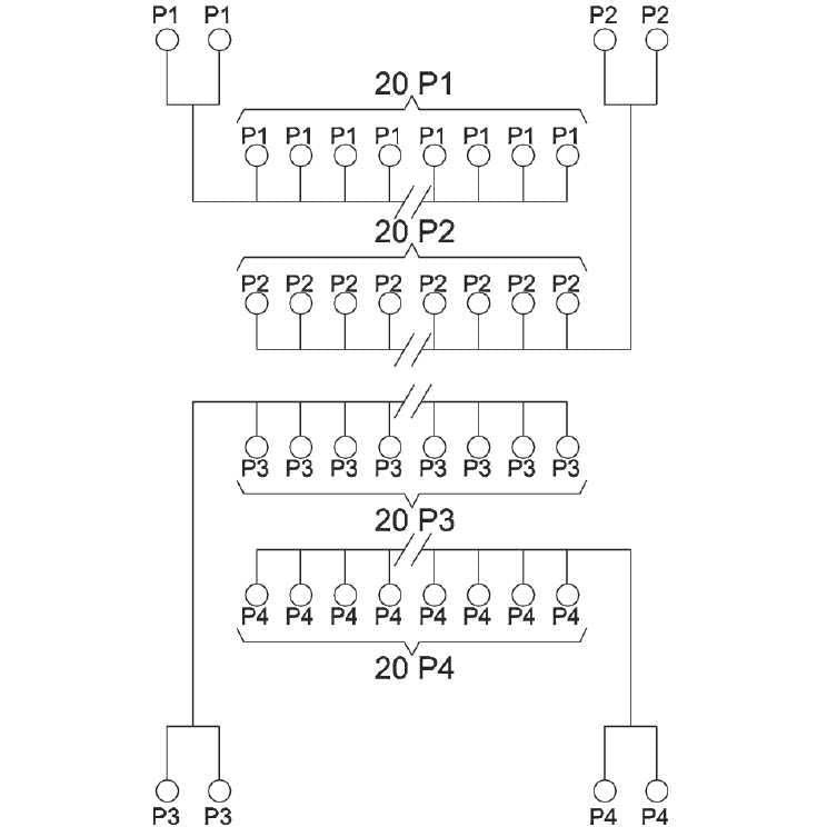 Weidmüller - Übergabemodul Übergabeelement RS VERT 4P 20X4 S