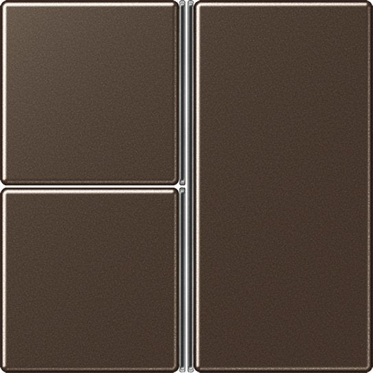 Jung - Abdeckung/Bedienelement für Installationsschalterprogramme Tastensatz 3-fach mokka A 403 TSA MO komplett − 1 Stück