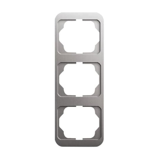 Busch-Jaeger - Abdeckrahmen Rahmen 3-fach 1733-20 platin, senkr.,alpha − 1 Stück by Busch-Jaeger
