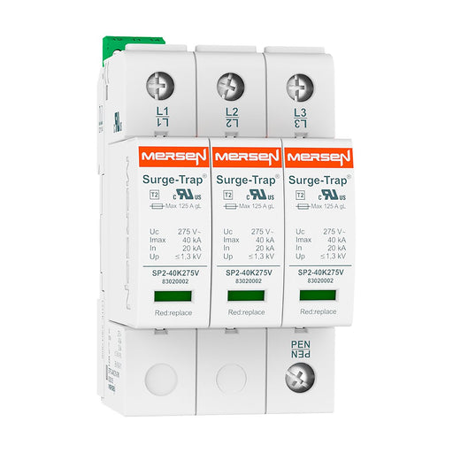Mersen - Überspannungsableiter für Energietechnik/Stromversorgung Überspg.-Ableiter Typ 2 STPT2-40K275V-3PM 40kA Uc275V 3+0 TNC