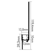 Nobile - Zubehör/Ersatzteile für Lichtschlauch/-band Alu Profil Voute 2m 5011149901 − 1 Stück