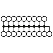 Phoenix Contact - Durchgangs-Reihenklemme Verteilerblock PTFIX 6/18X2,5 BN − 8 Stück