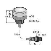 Turck - Optisches/Akustisches Signalgerät LED-Anzeige K50BCLRXXPQP Kennleuchte − 1 Stück