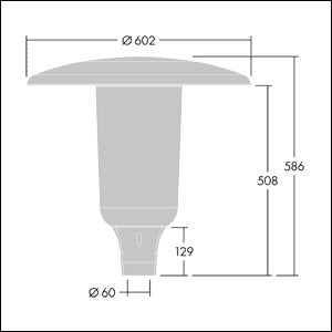 Thorn - Straßen- und Platzleuchte LED-Mastaufsatzleuchte ARS 12L35- #96632275 740, Z60