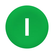 Schneider Electric - Kalotte, Linse Schutzkappe grün ZBA7331 mit Beschriftung − 10 Stück