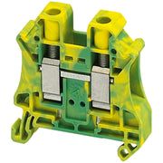 Schneider Electric - Schutzleiter-Reihenklemme Erdungsklemme NSYTRV102PE 10qmm, 76A − 50 Stück