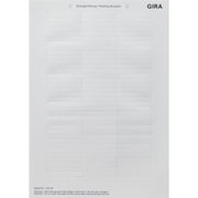 Gira - Bezeichnungsmaterial für Installationsschalterprogramme Beschriftungsbogen 145500 51,2 x 7mm