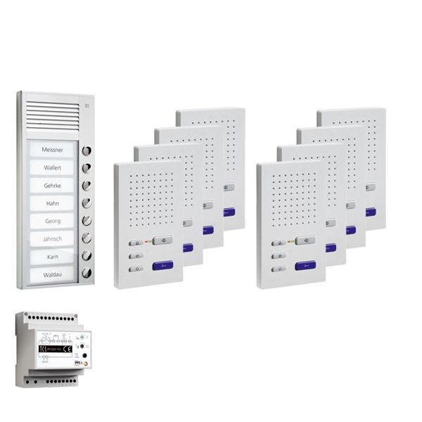 TCS Tür Control - Türsprech-Set Paketlösung AP 8WE PPAF08-EN/02 z.hörerl.Freisprech