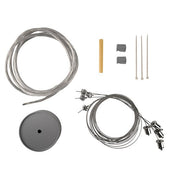 LTS Licht&Leuchten - Mechanisches Zubehör/Ersatzteile für Leuchten Drahtseilabhängung L 72/3000 DIM si 3m 5-adrig