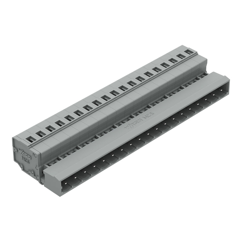 WAGO - Kabelsteckverbinder für Leiterplattensteckverbinder 1-Leiter-Stiftleiste 231-619/018-000 CAGECLAMP,2,5mm²,gr − 10 Stück