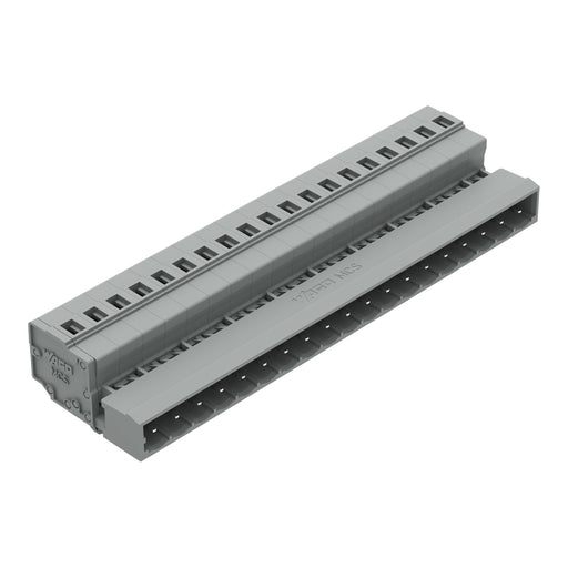 WAGO - Kabelsteckverbinder für Leiterplattensteckverbinder 1-Leiter-Stiftleiste 231-619/018-000 CAGECLAMP,2,5mm²,gr − 10 Stück