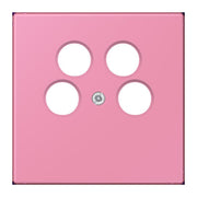 Jung - Einsatz/Abdeckung für Kommunikationstechnik Abdeckung für SAT-TV LC 990-4 SAT2 246 rose vif (4320C)