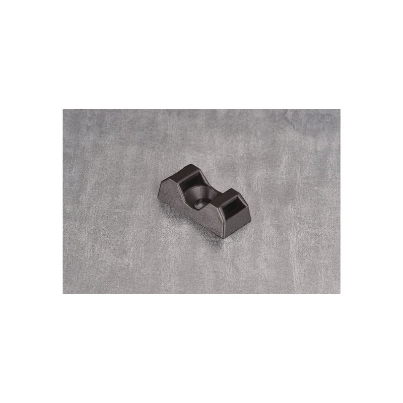 HellermannTyton - Befestigungssockel und -element für Kabelbinder Montagesockel CTQM5-PA66-BK-C1 21x9,5mm schwarz − 100 Stück