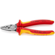 Knipex - Presswerkzeug Kabelschuhe/Verbinder, Aderendhülsen, Schirmanschluss Crimpzange 97 78 180 SB − 1 Stück