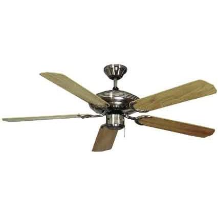 DeKo - Umluftventilator Deckenventilator BC 803-XXL SteelStar chrom-gebür./Pinie