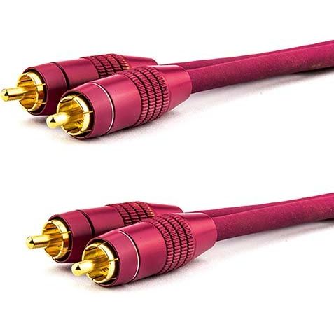 E+P Elektrik - Konfektioniertes A/V-Kabel Cinch-Anschlusskabel B 330 0,5m, rot