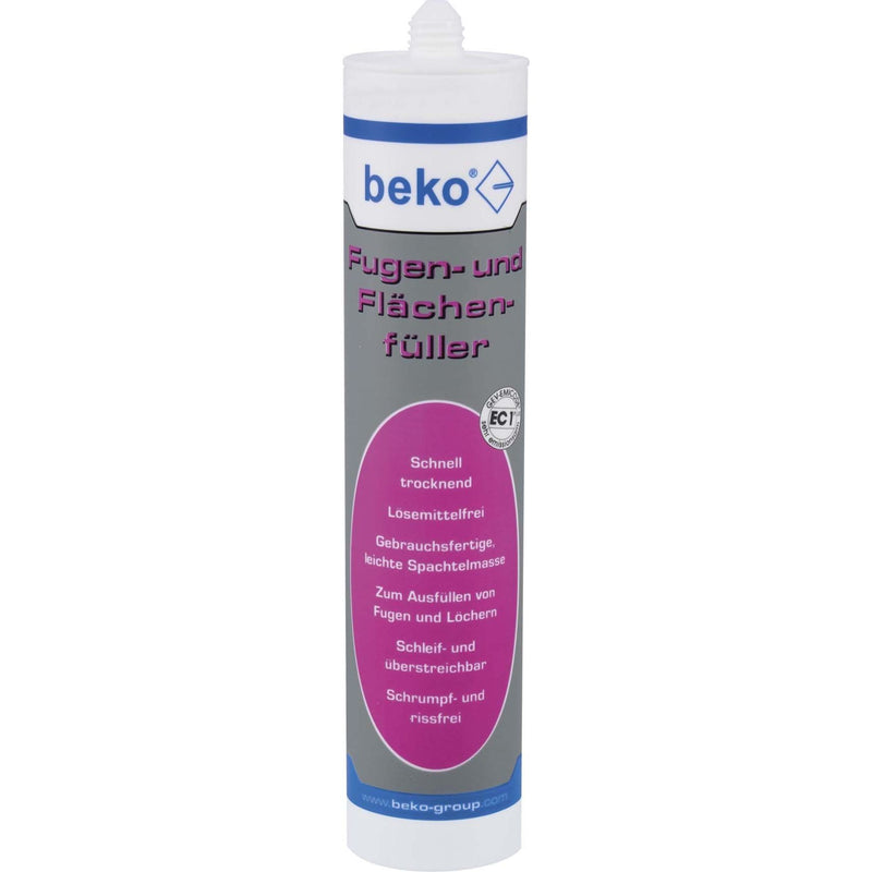 Beko - Spachtelmasse/Kitt Fugen- und Flächenfüller 232400310 310ml ws − 20 Stück